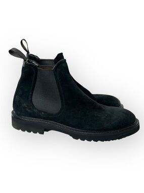Good Man Brand Black Suede Ankle Boot 7.5